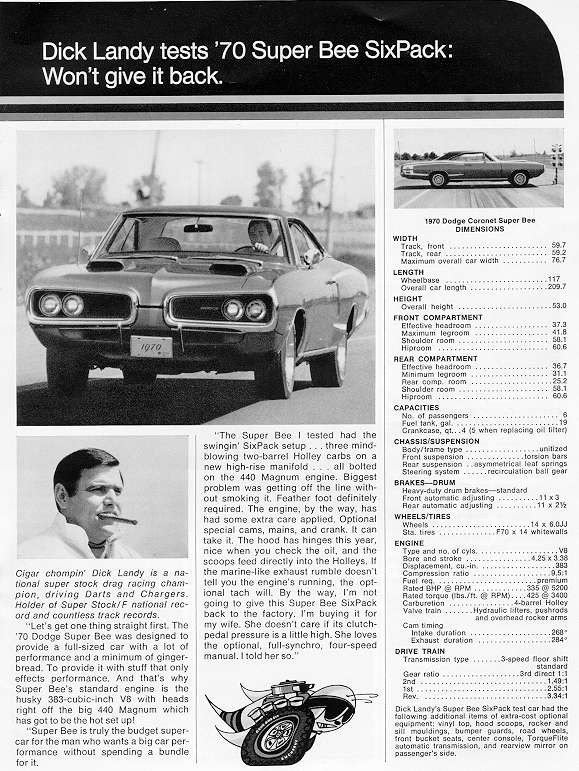 1970 Dodge Scat-Pack Brochure Page 1